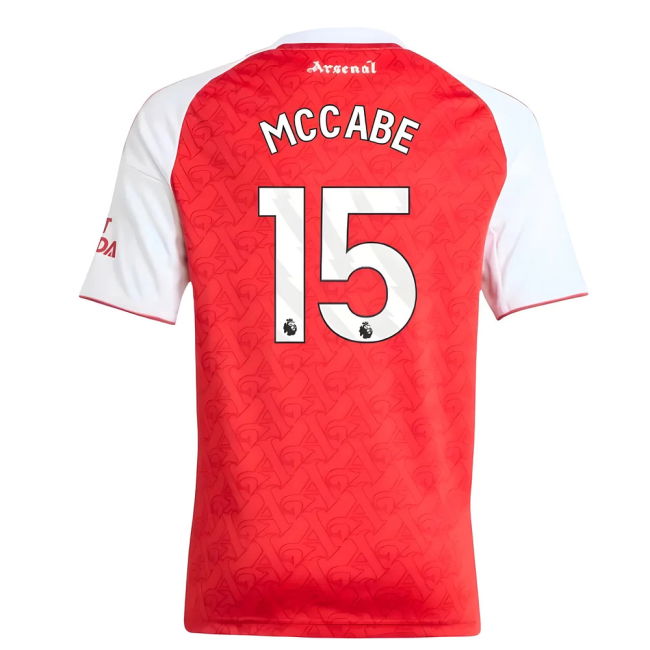 2025-2026 Arsenal Home Shirt (Kids) (McCabe 15) - official style