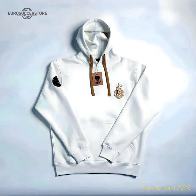 Madrid Corona Retro Football Hoodie (White)