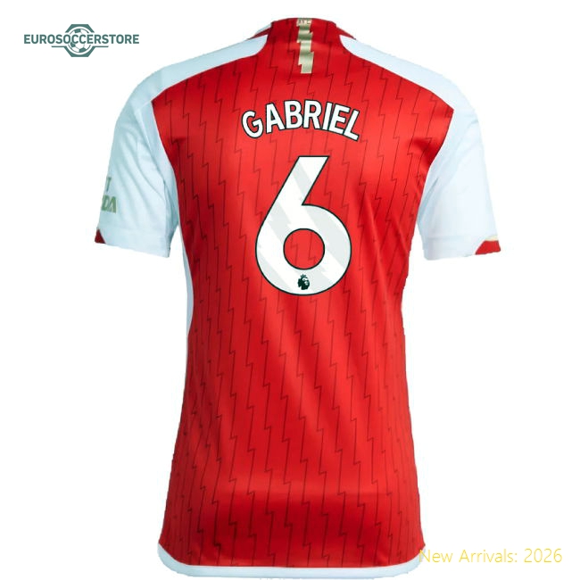 Arsenal 2023-24 Home Shirt (XXLB) (Gabriel 6) (Excellent)