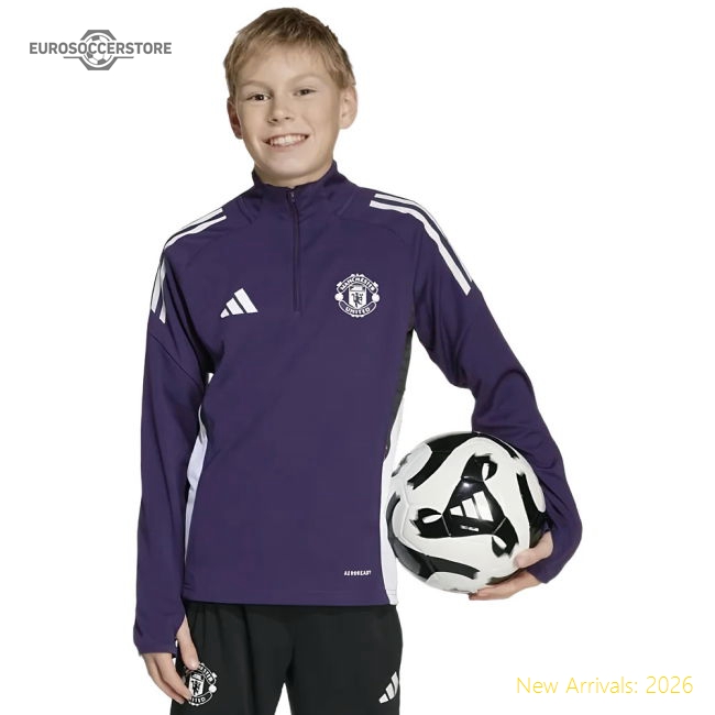 2025-2026 Man Utd Classic Training Top Aurora Plum - Kids