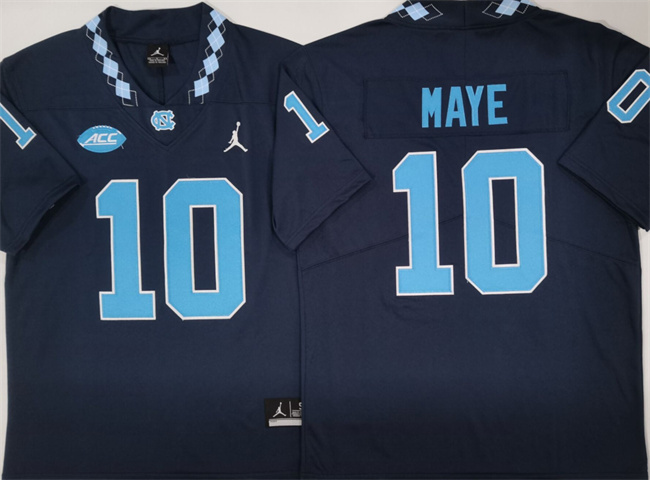 Men's None Drake Maye #10 comfortable Game 2024 match worn Jersey
