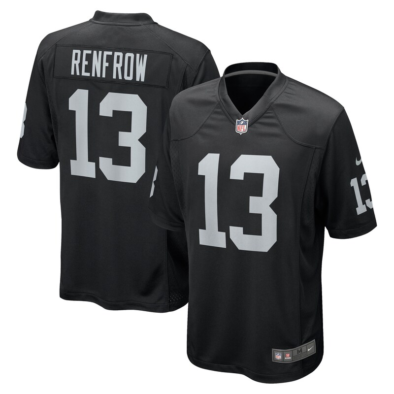 None Hunter Renfrow LV Raiders Iconic Professional Jersey Game Day Wea