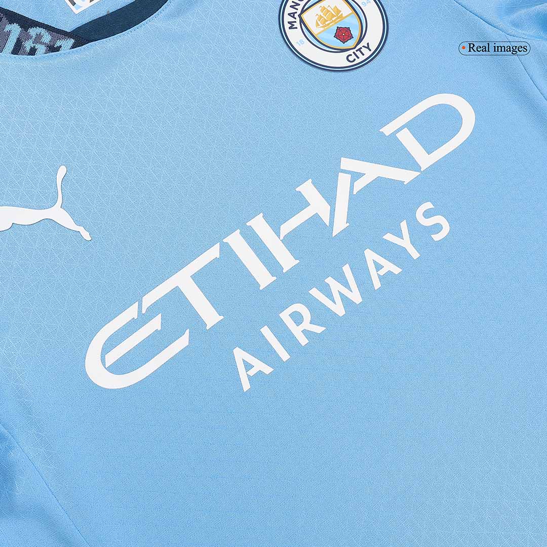 Player Version Manchester City Home Soccer Jersey 2024/25Authentic Kit