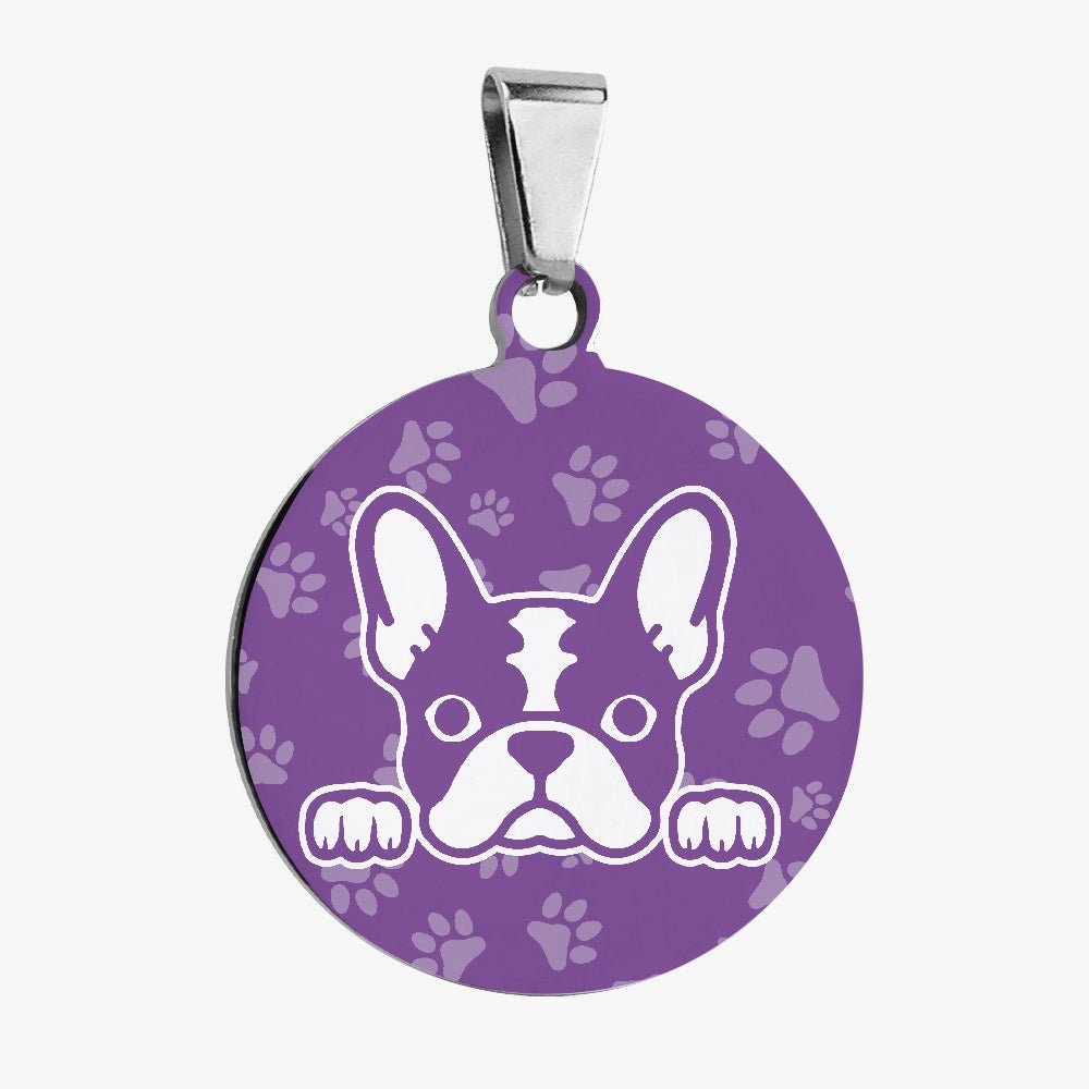 French Bulldog Gus Custom Double Sided French Bulldog Tag Durable Dog Item