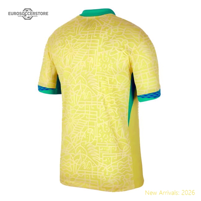Brazil 2024 Home Jersey Shirt Football Fan Apparel