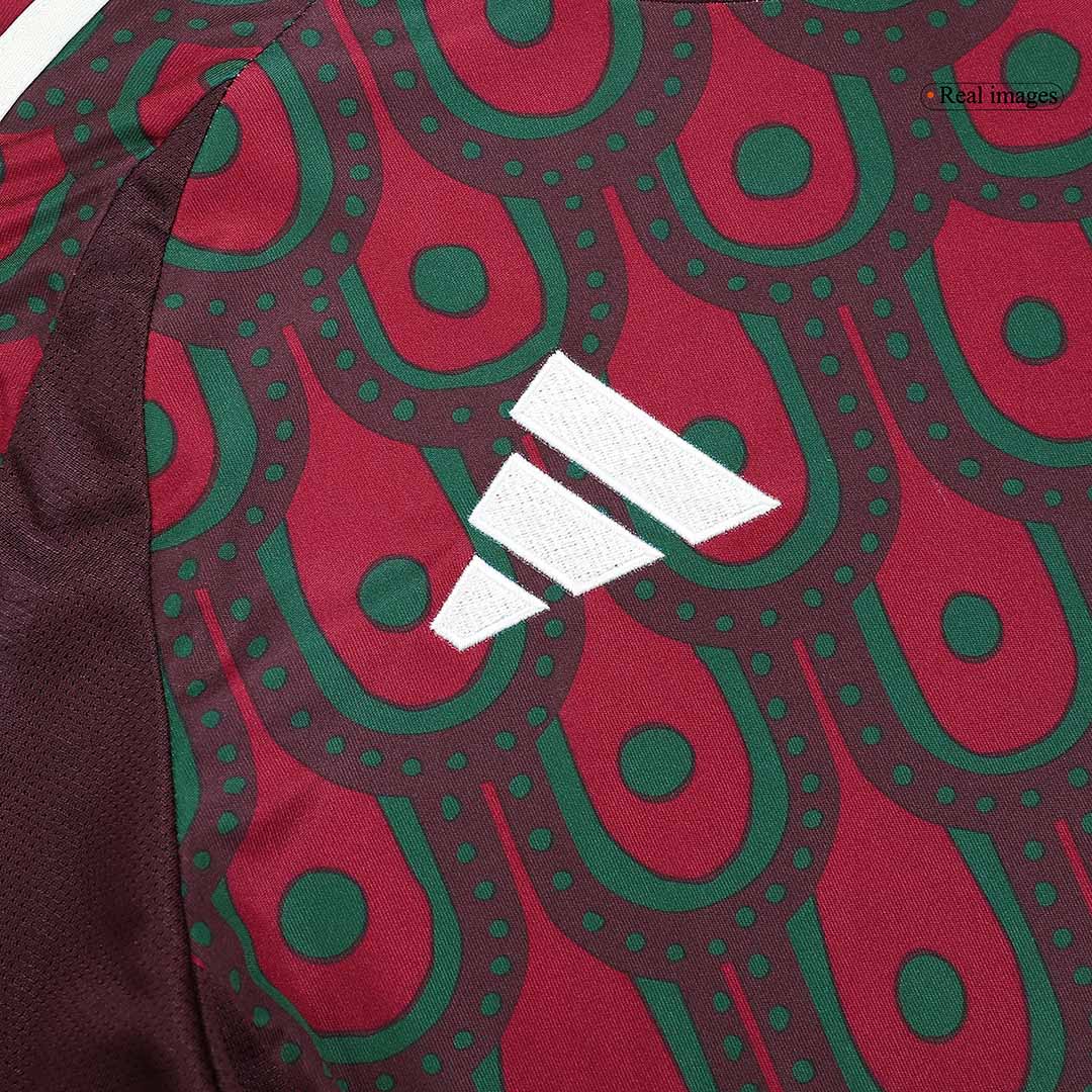 Men's Mexico Home Long Sleeve Soccer Jersey Copa Am¨¦rica 2024Authenti