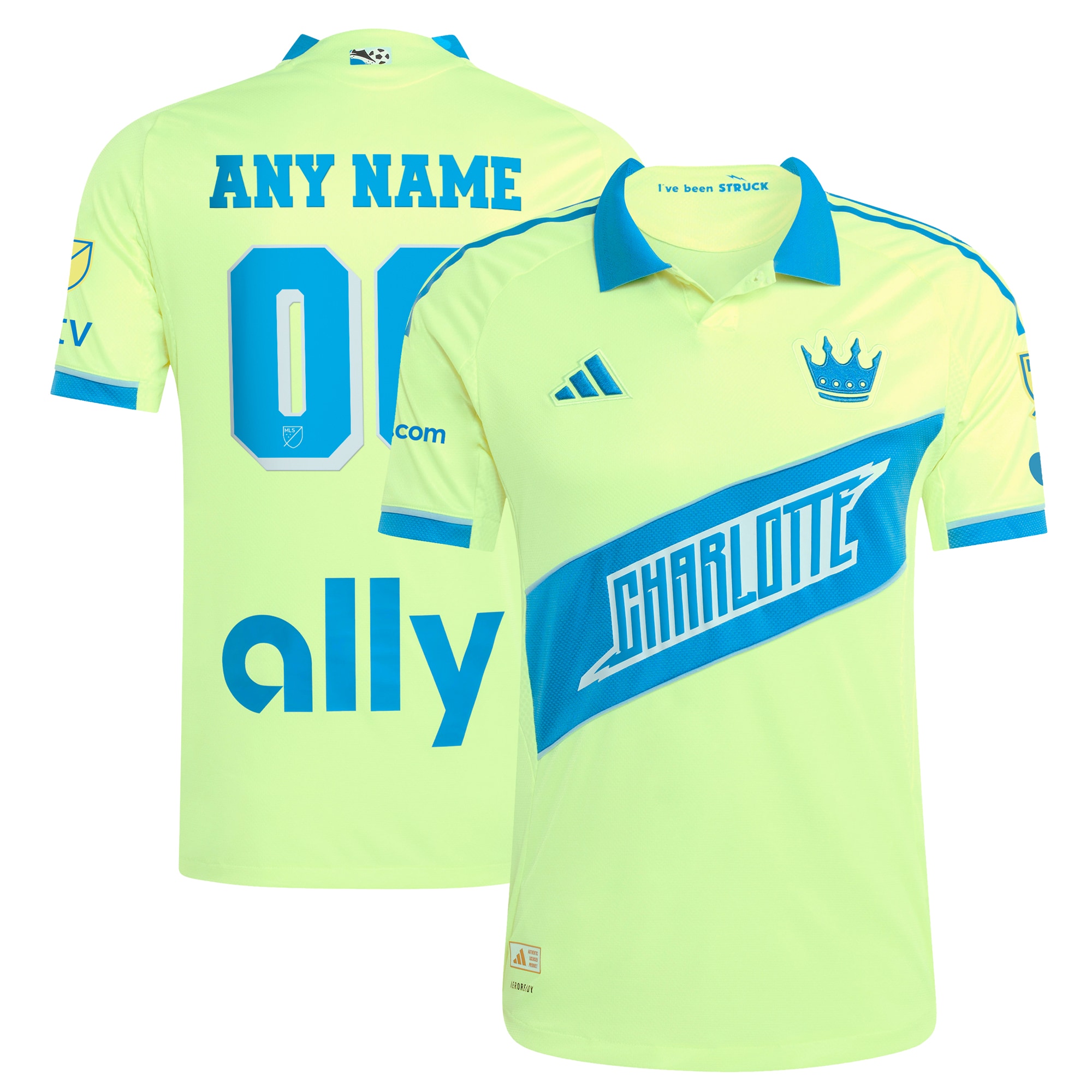 [SJH] Charlotte FC 2025 Third Authentic Custom Jersey - Yellow