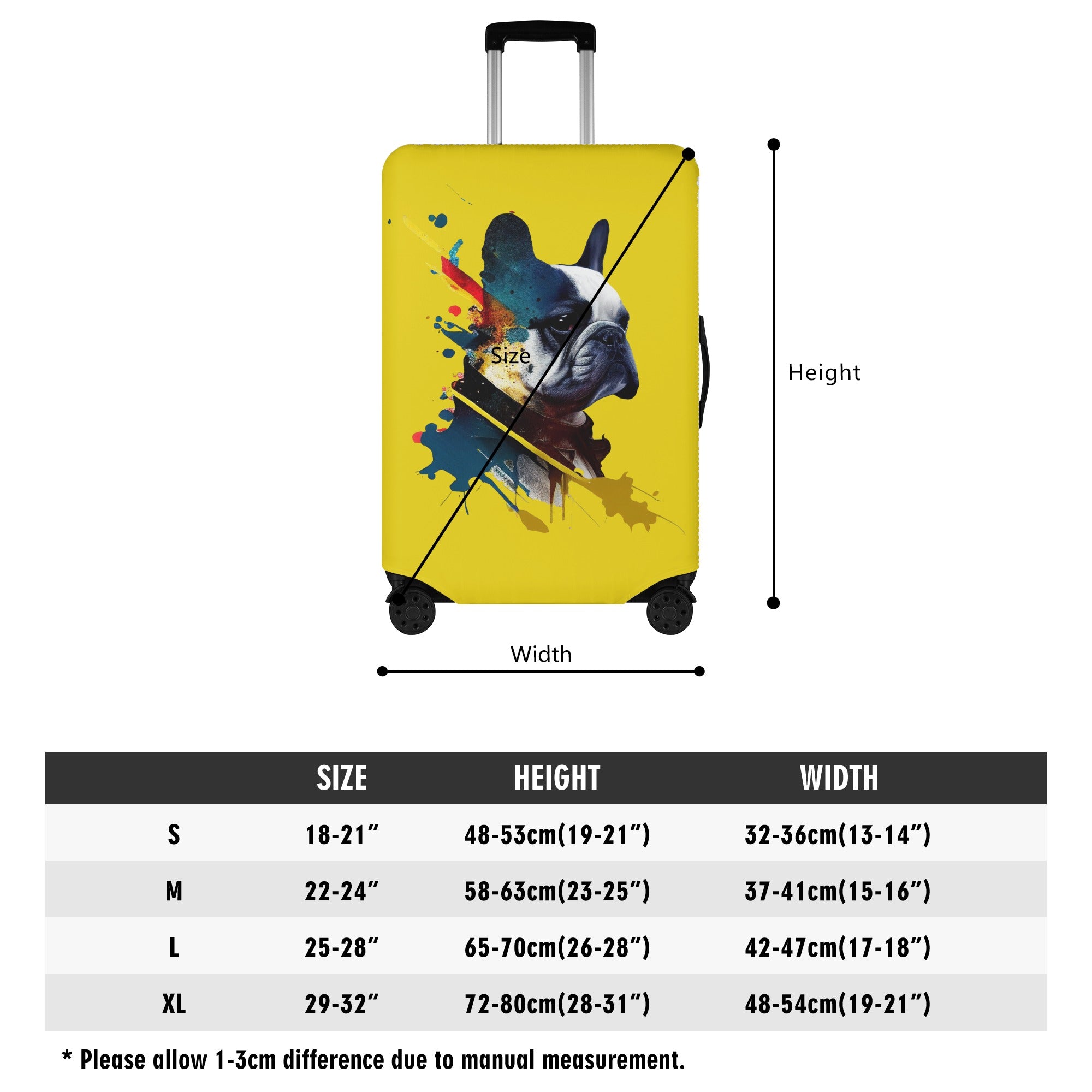 French Bulldog Rocky Luggage Cover Practical Pet Supply