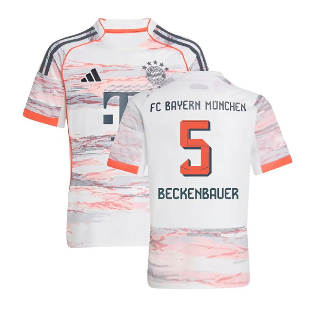 Beckenbauer 5 Authentic Replica Bayern Munich Away Fan Jersey for Kids