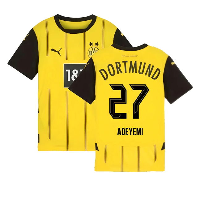 2024-2025 BVB Home Shirt - Kids (Adeyemi 27) UV Protection