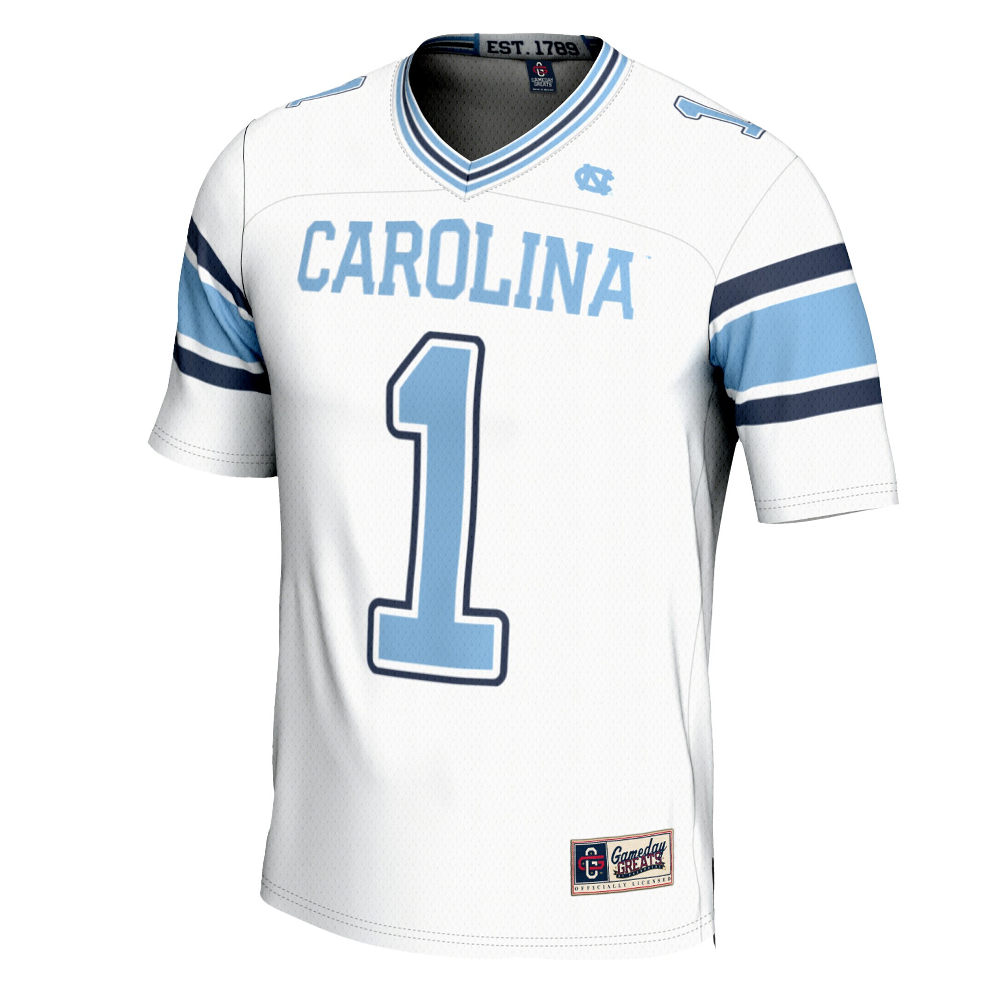 [DDG] North Carolina Tar Heels GameDay Greats Youth #1 Football Jersey - White