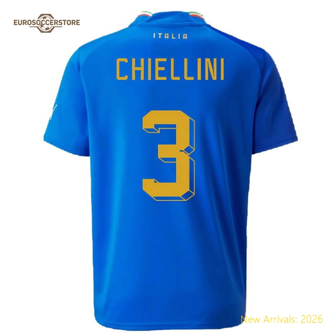 2022-2023 Italy Home Shirt (Kids) (CHIELLINI 3)