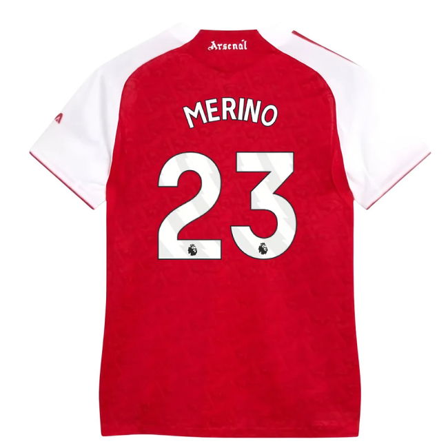 2025-2026 Arsenal Authentic Home Shirt (Womens) (Merino 23)