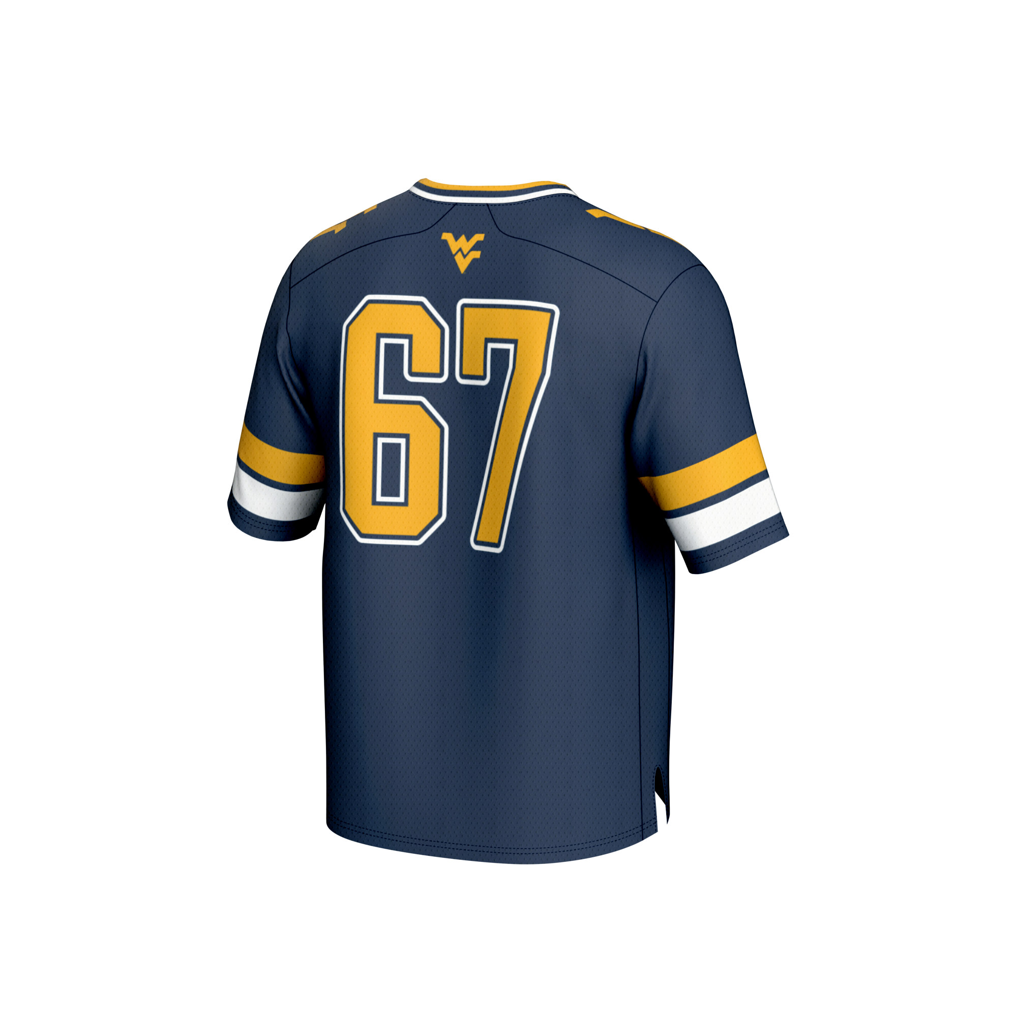 [NJP] West Virginia Mountaineers GameDay Greats Lightweight Collegiate Football Fashion Jersey - Navy