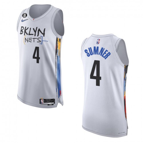 Nike Nets White Brooklyn Nets #4 Jersey - Game Day Wear