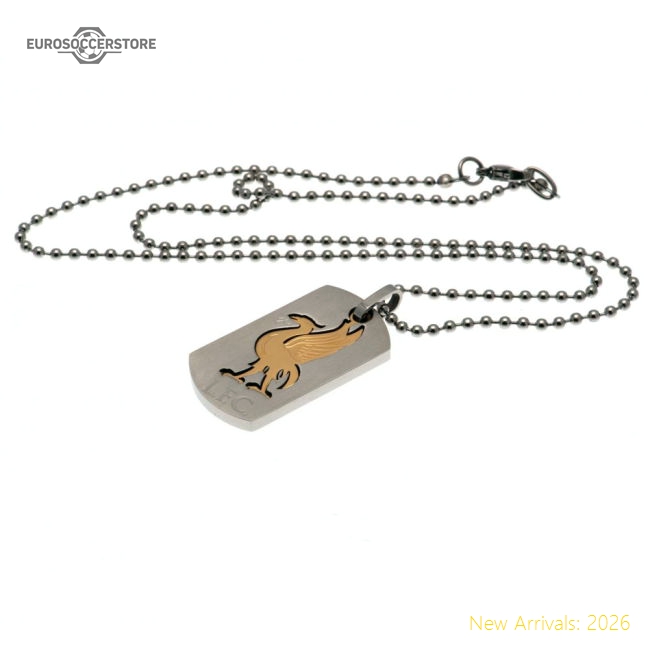 Premium Liverpool Fc Bi Colour Cut Out Dog Tag & Chain - Premium
