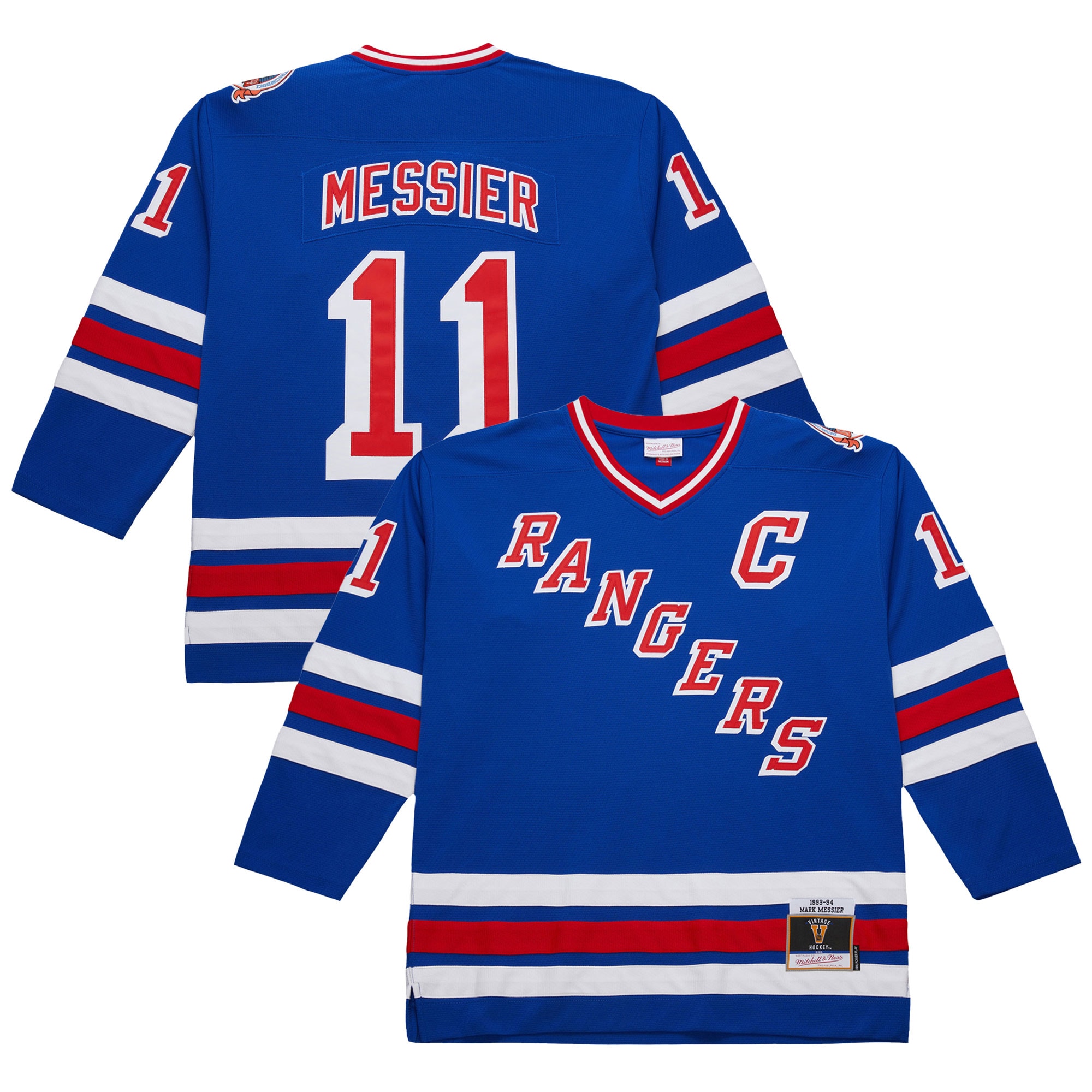 [SJH] Women's Mark Messier New York Rangers 1993-94 Power Play Jersey - Royal