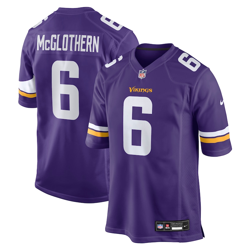 None Dwight McGlothern MIN Vikings Bold Budget-Friendly Jersey