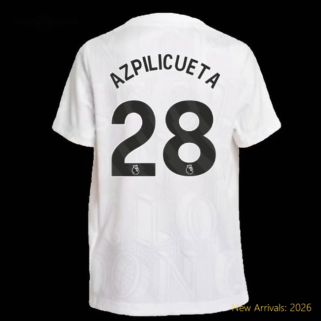 Non-toxic Kids Chelsea Azpilicueta Jersey 2025-2026 Easy-care