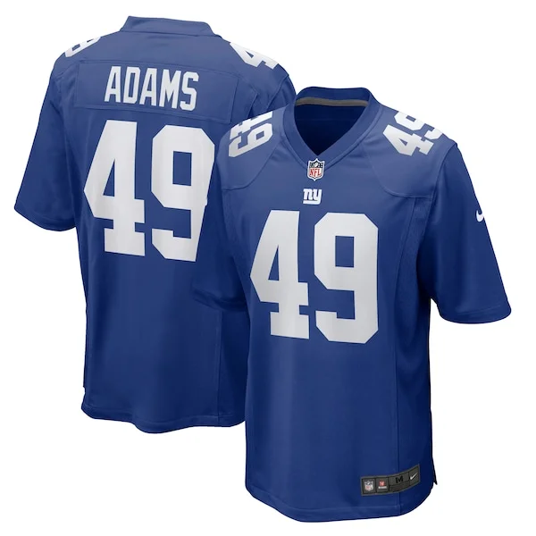 None Matthew Adams Game Jersey - Royal | NFL Player Jersey | NFL Footb