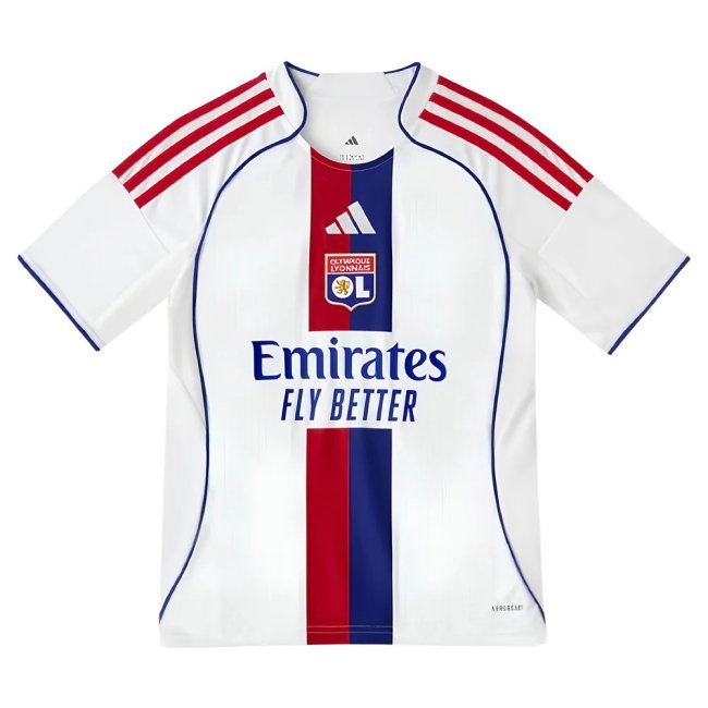 Replica 2025-2026 Lyon Home With Retro Design - Champions League Hero