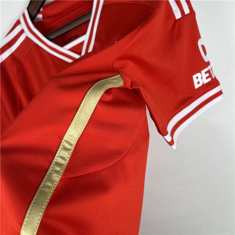 Breathable Benfica 2324 Home Red Soccer Jersey Football Shirt