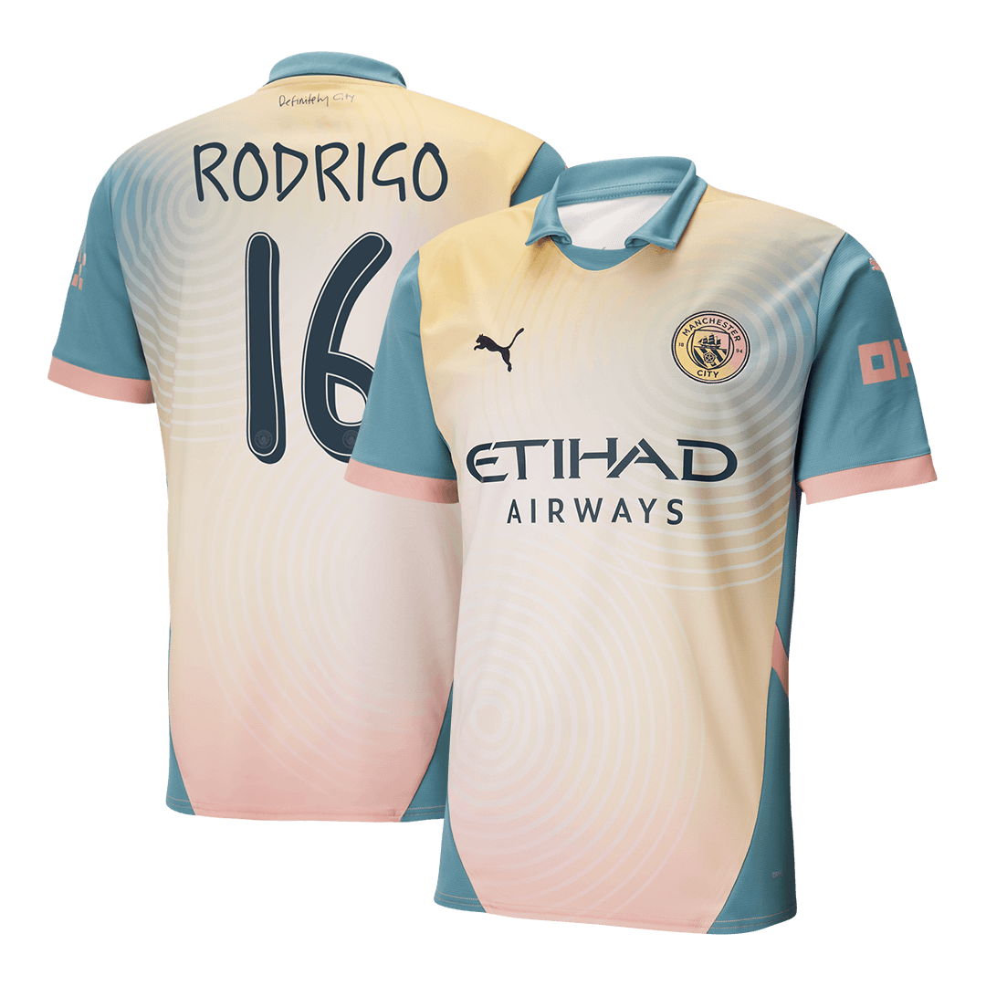 RODRIGO #16 Manchester City Fourth Away Soccer Jersey 2024/25 - Defini