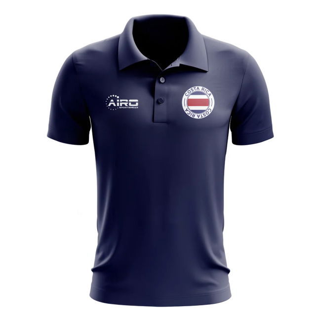 Limited-Edition Fan-Favorite Costa Rica Football Polo Shirt (Navy)