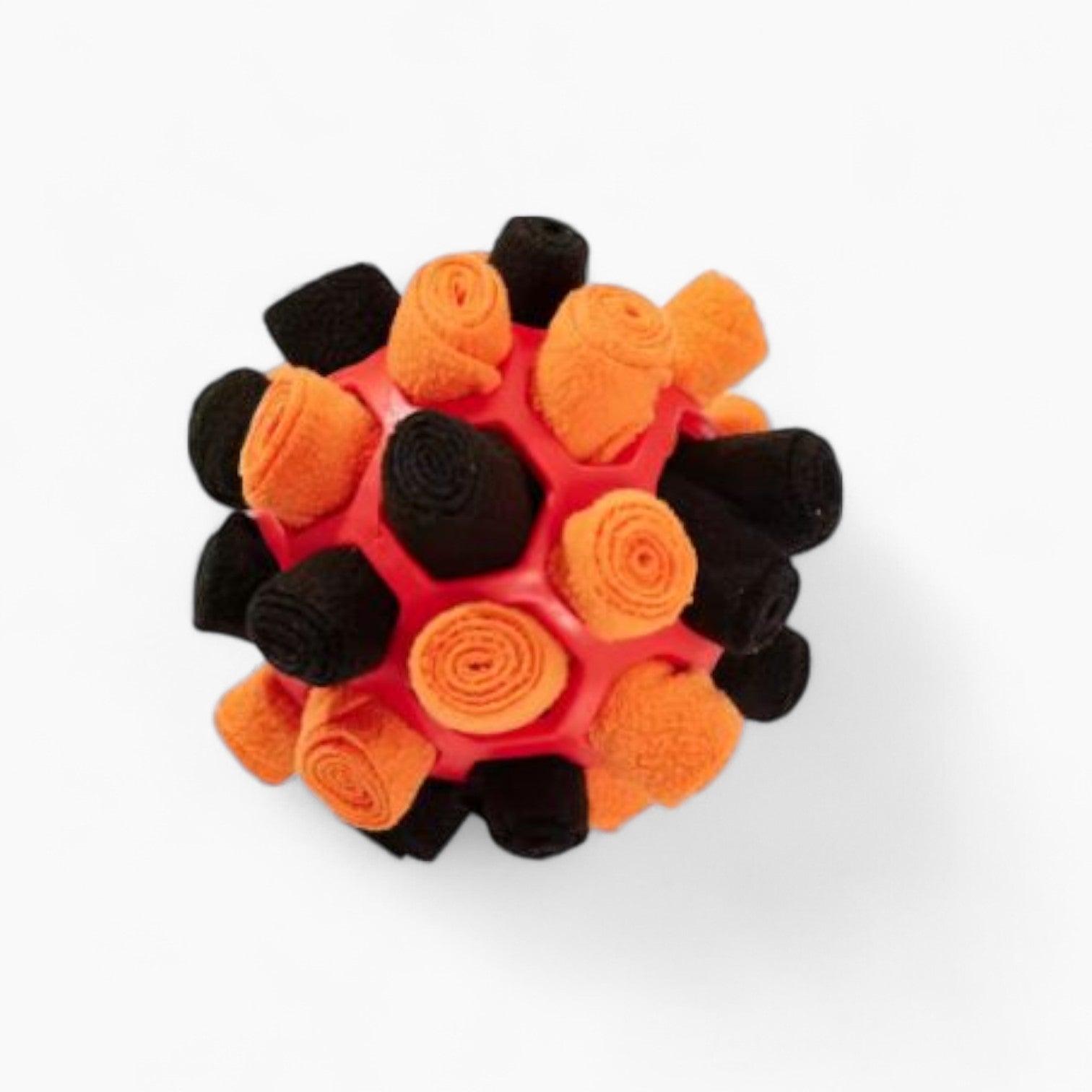 Fangorb Frenchie Sniffing Puzzle Ball – Halloween Treat Hiding Rubber Ball Toy