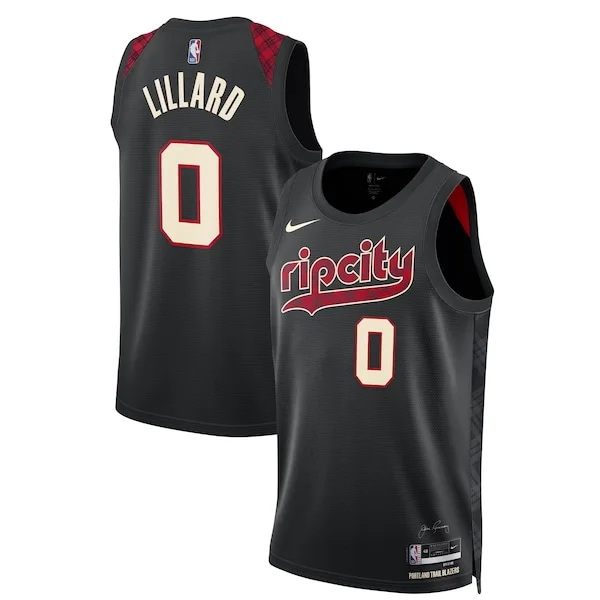 Damian Lillard POR Swingman Jersey - retro exclusive - Black