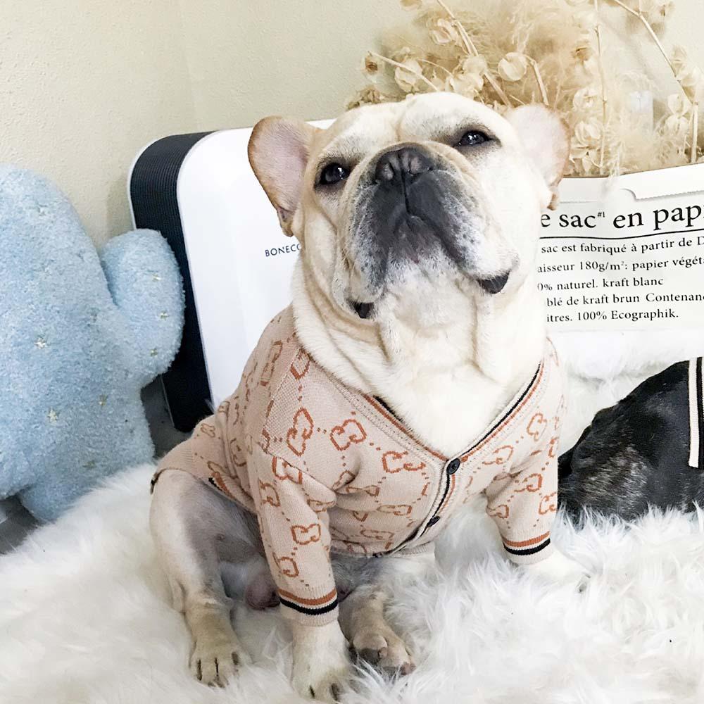 Culture-Inspired French Bulldog Christmas Cardigan For Winter for Eve...