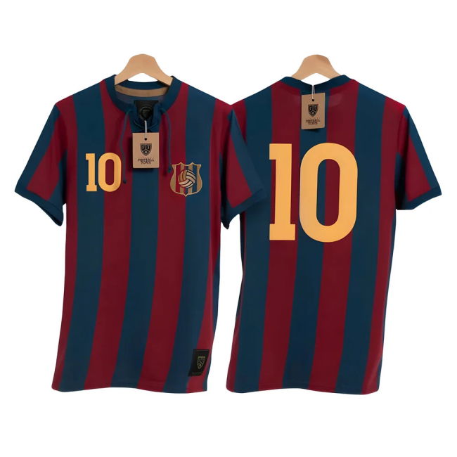 Authentic 2025-2026 Barcelona Football Shirt With Retro Design