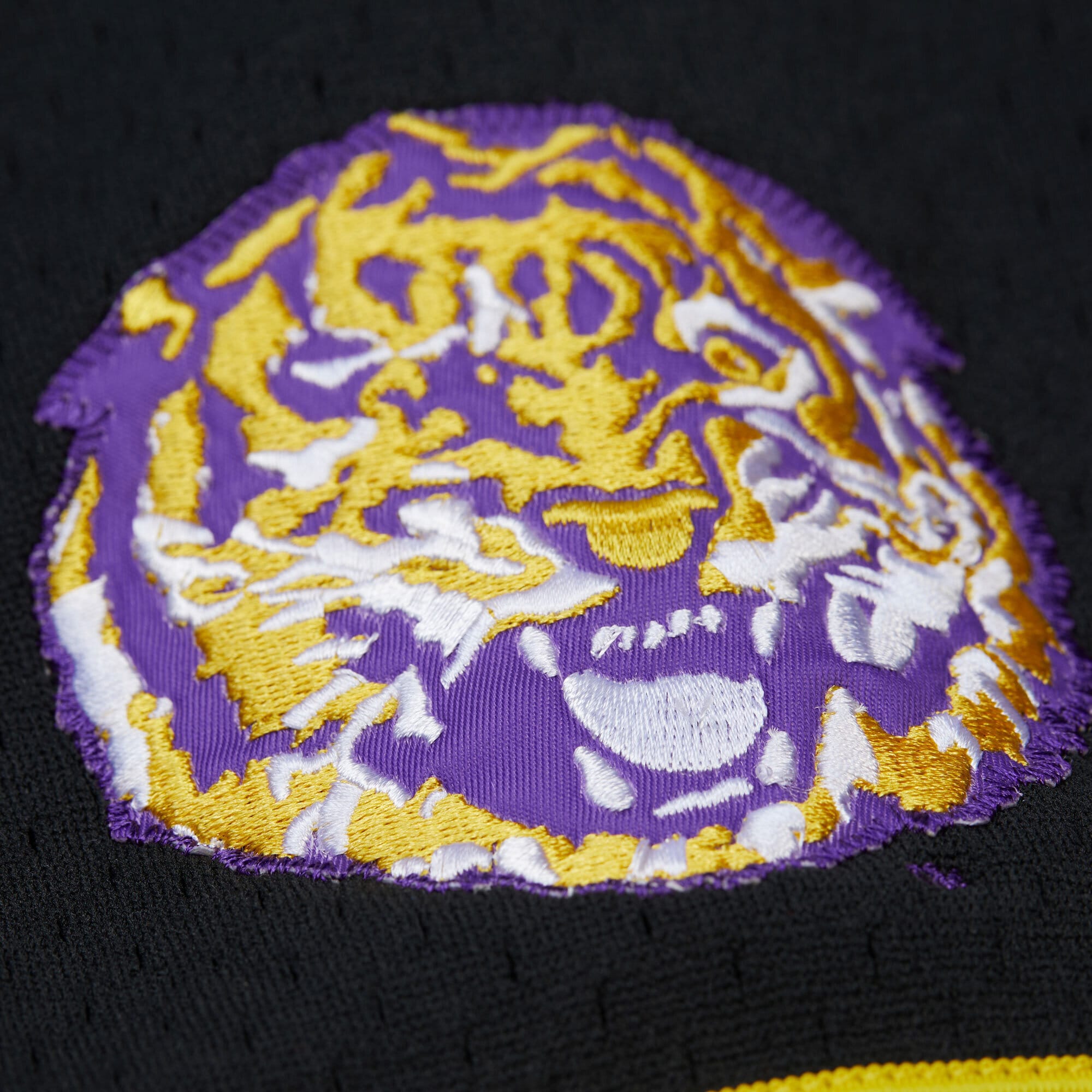 [NJP] LSU Tigers On The Clock Full-Button Fashion Jersey - Black