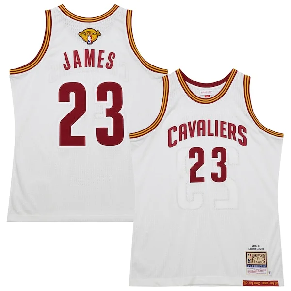 High-Quality LeBron James CLE Basketball Jersey - White - Fan Favorite