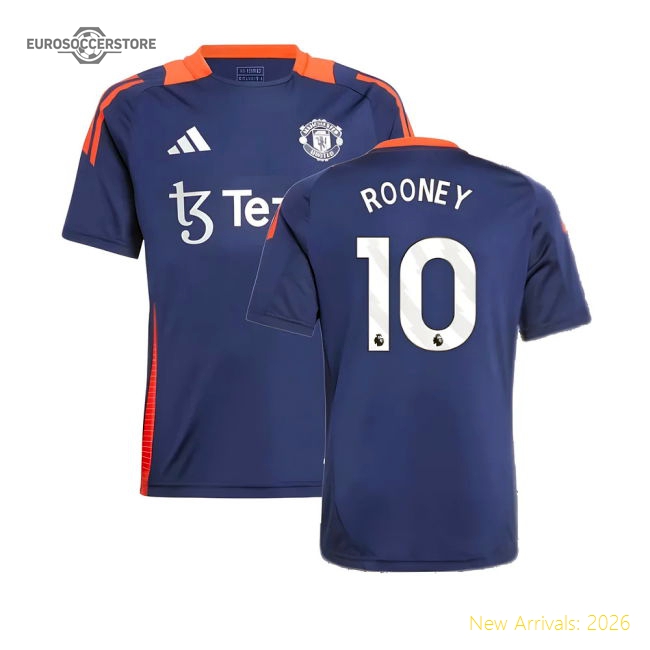 2024-2025 Man Utd Training Jersey (Night Indigo) Childrens (Rooney 10)