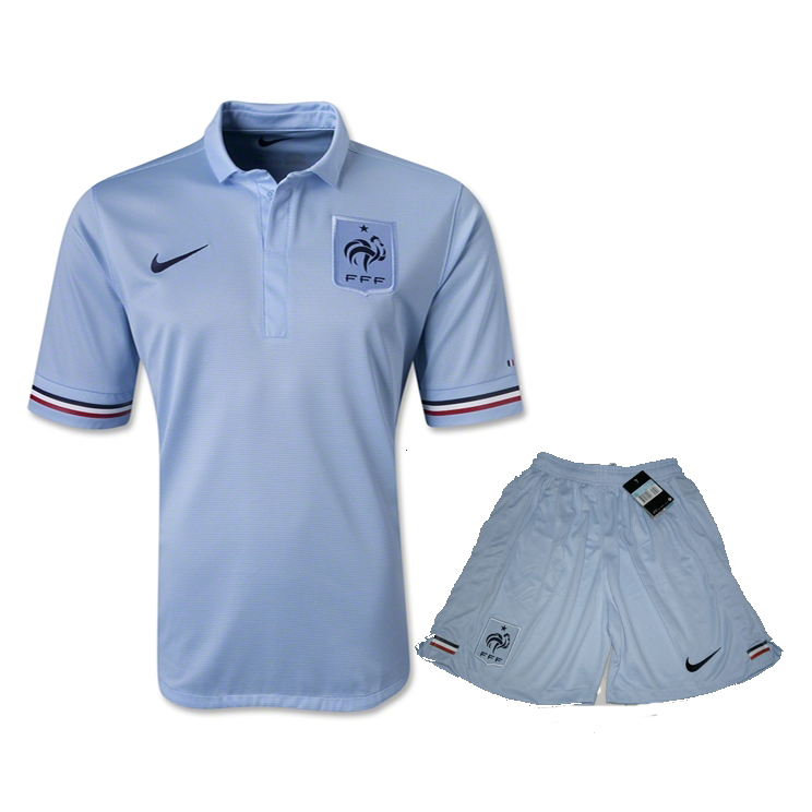 2013 France Away Jersey KitShirtShorts - Official Replica 4502