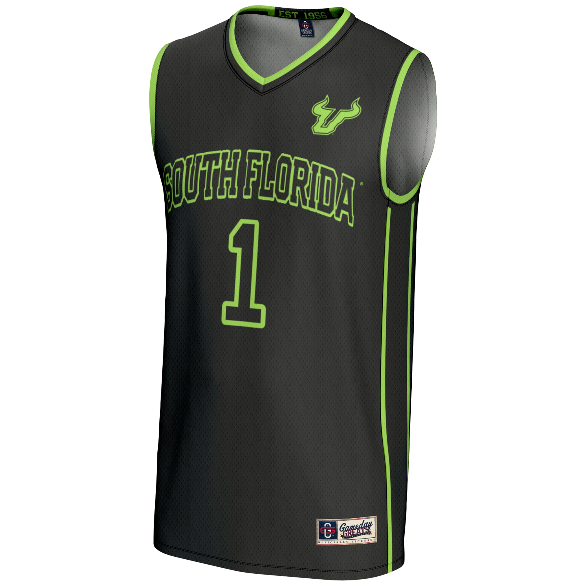 [DDG] South Florida Bulls GameDay Greats Unisex Lightweight Basketball Jersey - Black