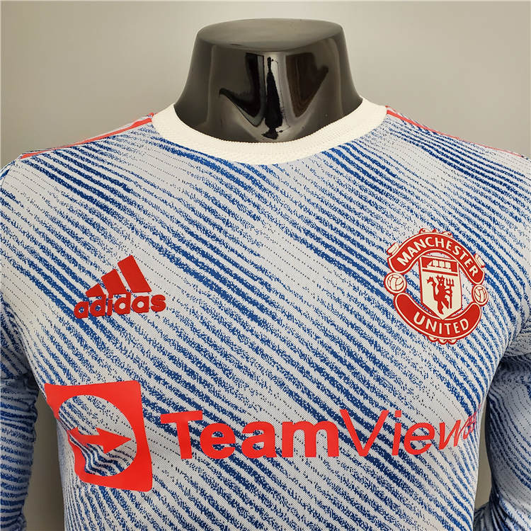 Performance Driven Man Utd Manchester United 21-22 Away Light Blue
