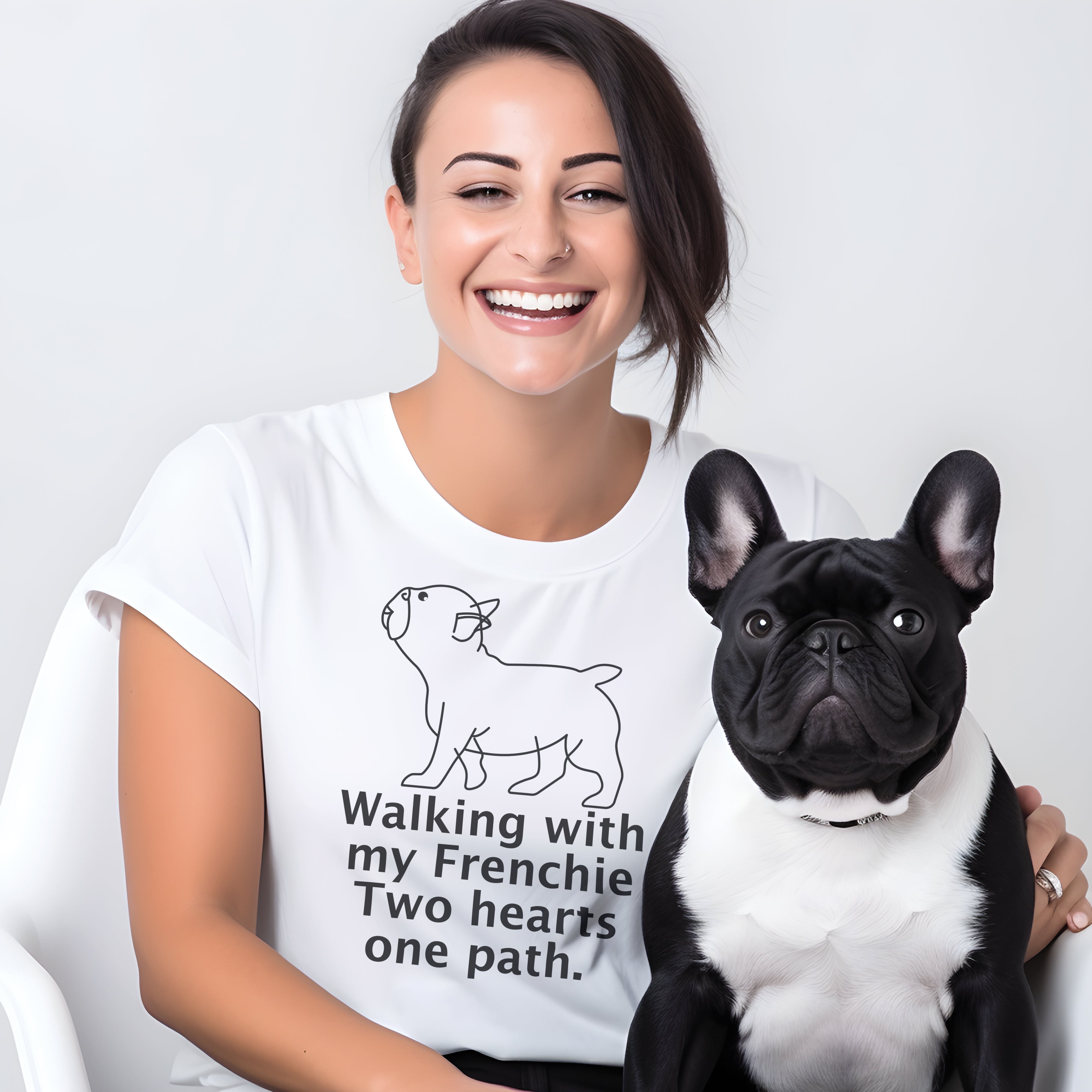 Frenchie-Fan Frenchie Steps - Unisex T-shirt for Street Style Premium