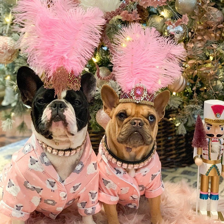 Collar Rhinestone Necklace For Your Posh Pup For French Bulldogs