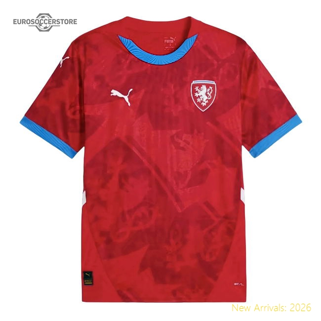 Official Czech Republic 2024-2025 Official Home Shirt Movement