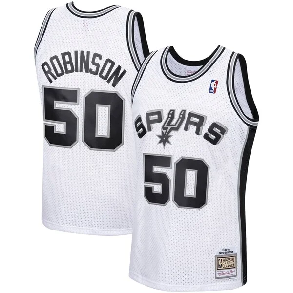 David Robinson SAS Swingman Jersey - vintage Basketball - White