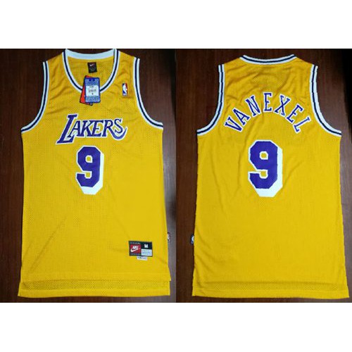 Mitchell And Ness Lakers Yellow Angeles Lakers #9 Jersey - Economical