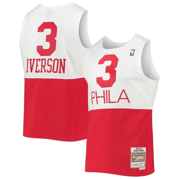 Allen Iverson PHI Swingman Jersey - trendy Basketball - Red training