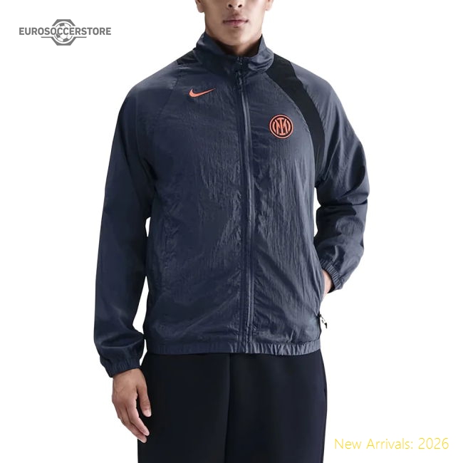 Top-grade 2025-2026 Inter Milan T90 Training Fan Jacket (charcoal)