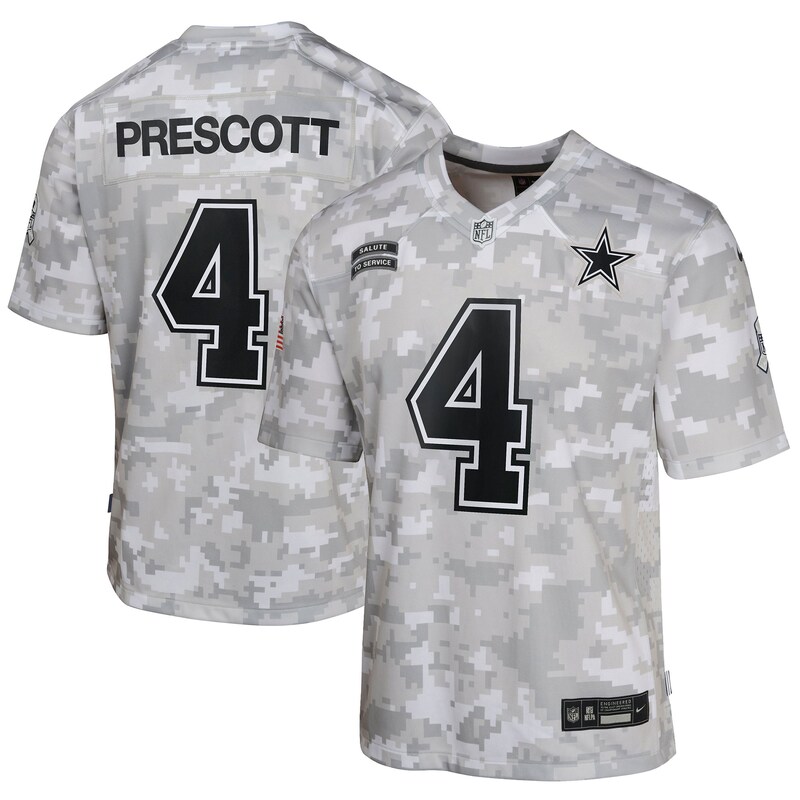 Dak Prescott Dallas Cowboys Nike Youth 2024 Salute to Servic...