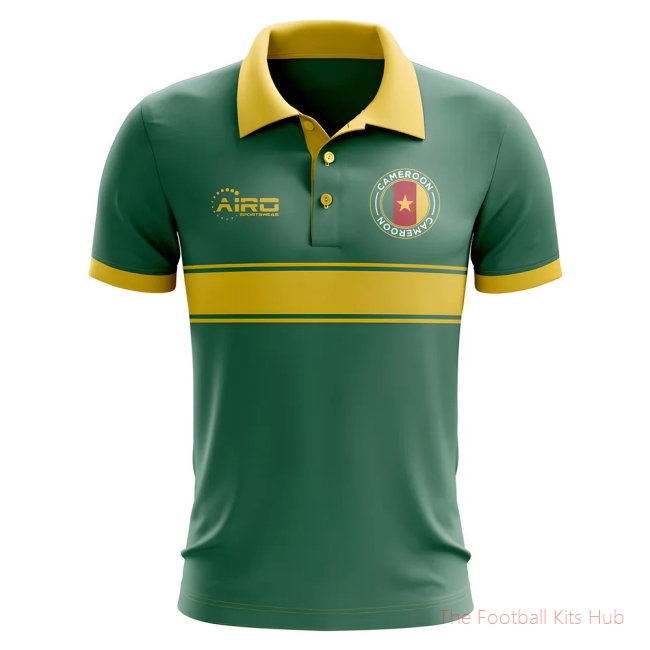 Cameroon Concept Stripe Polo Shirt (Green)
