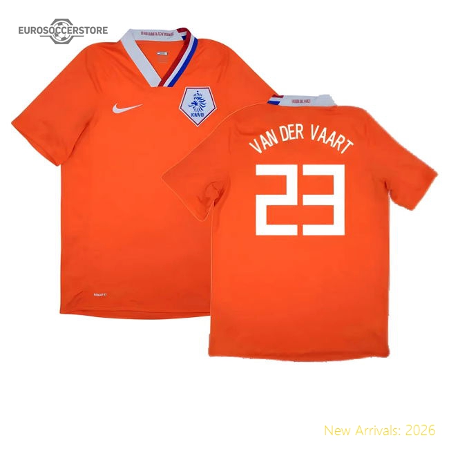 Holland 2008-10 Home Shirt ((Excellent) M) (Van Der Vaart 23)