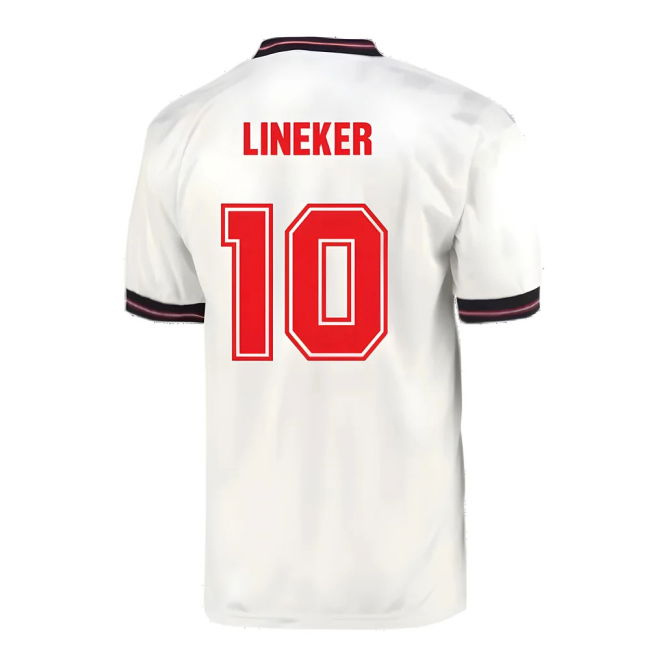 England 1986 Home World Cup Finals Retro Shirt (LINEKER 10)