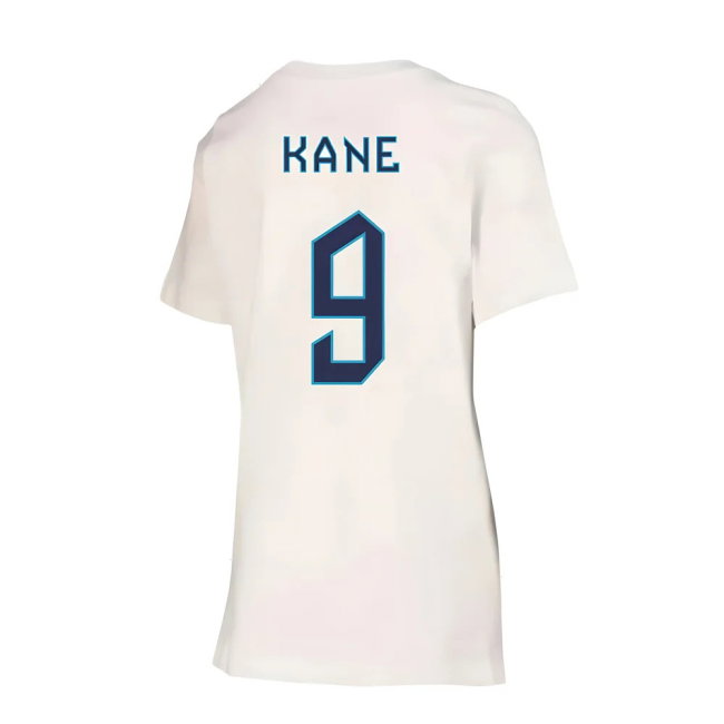 2022-2023 England Crest Tee (White) - Kids (Kane 9)